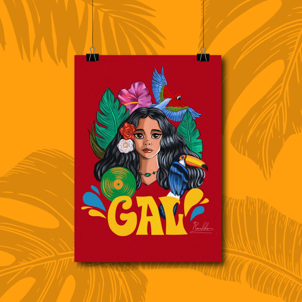 Gal Costa Illustration Ilustração Design poster