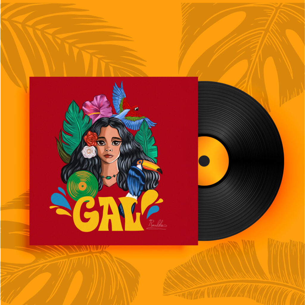 Gal Costa Album cover / Album cover design Illustration