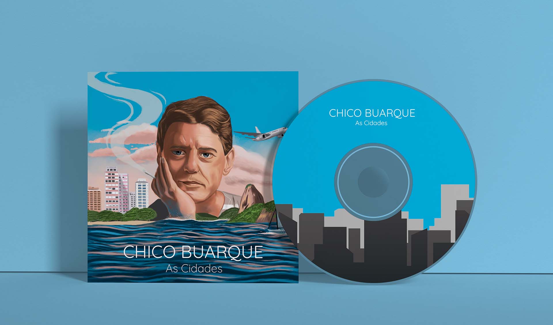 Chico buarque capa de disco redesign / Ilustração/ Illustration / Album Cover Illustration