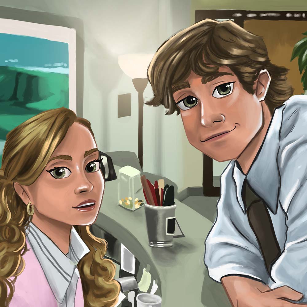 Jim and Pam