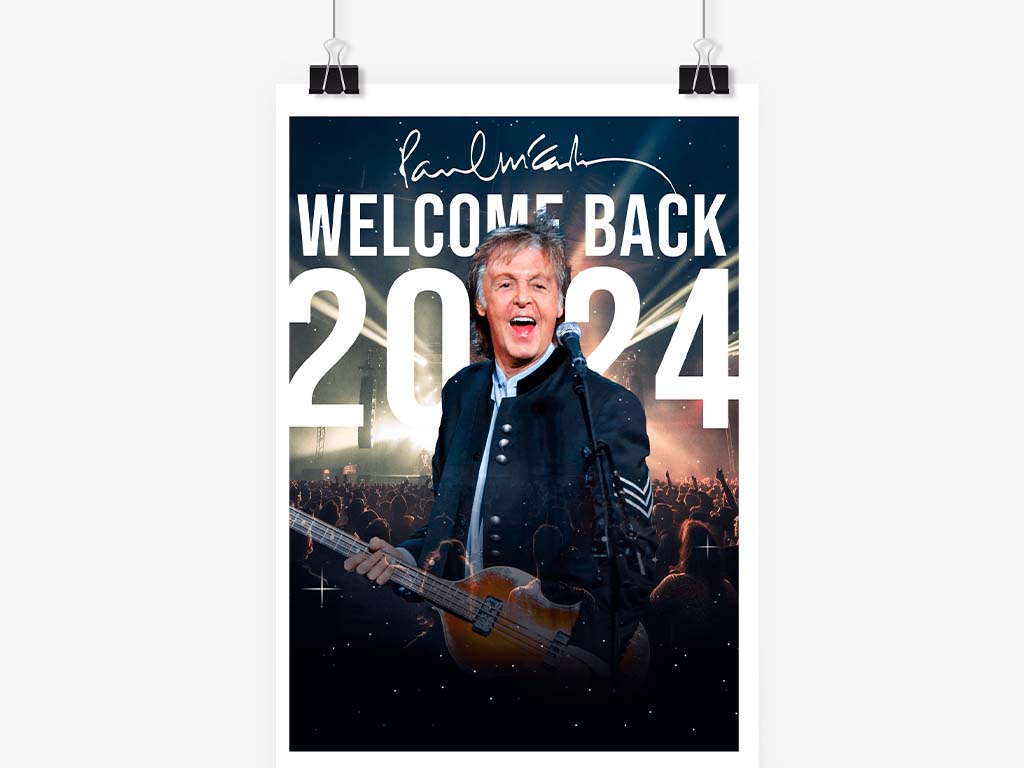 Paul McCartney Poster show concept design grafico graphic design project projeto poster