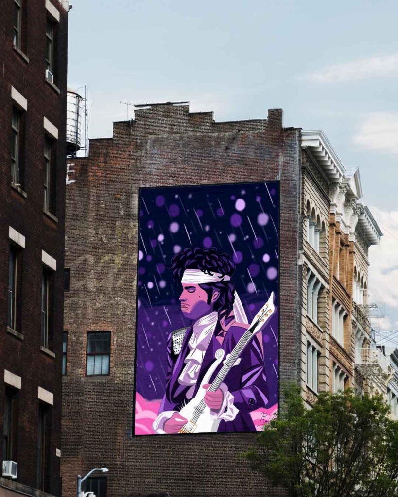 Prince poster art illustration aplicação ilustração desenho