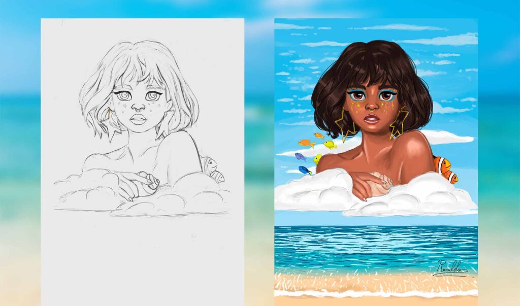 ilustração / Illustration / Woman / Portrait / Retrato / Digital Art